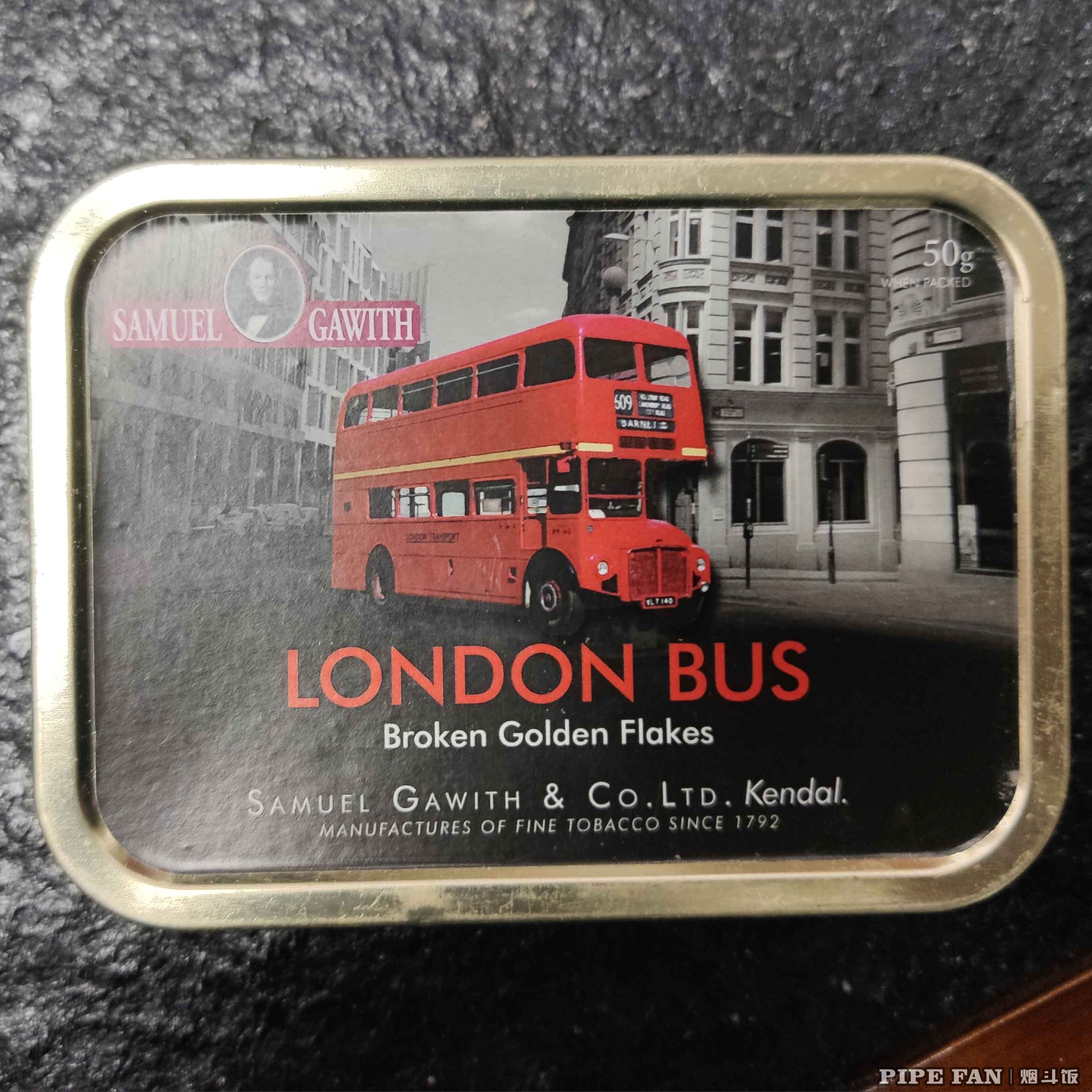 London Bus Broken Golden Flake